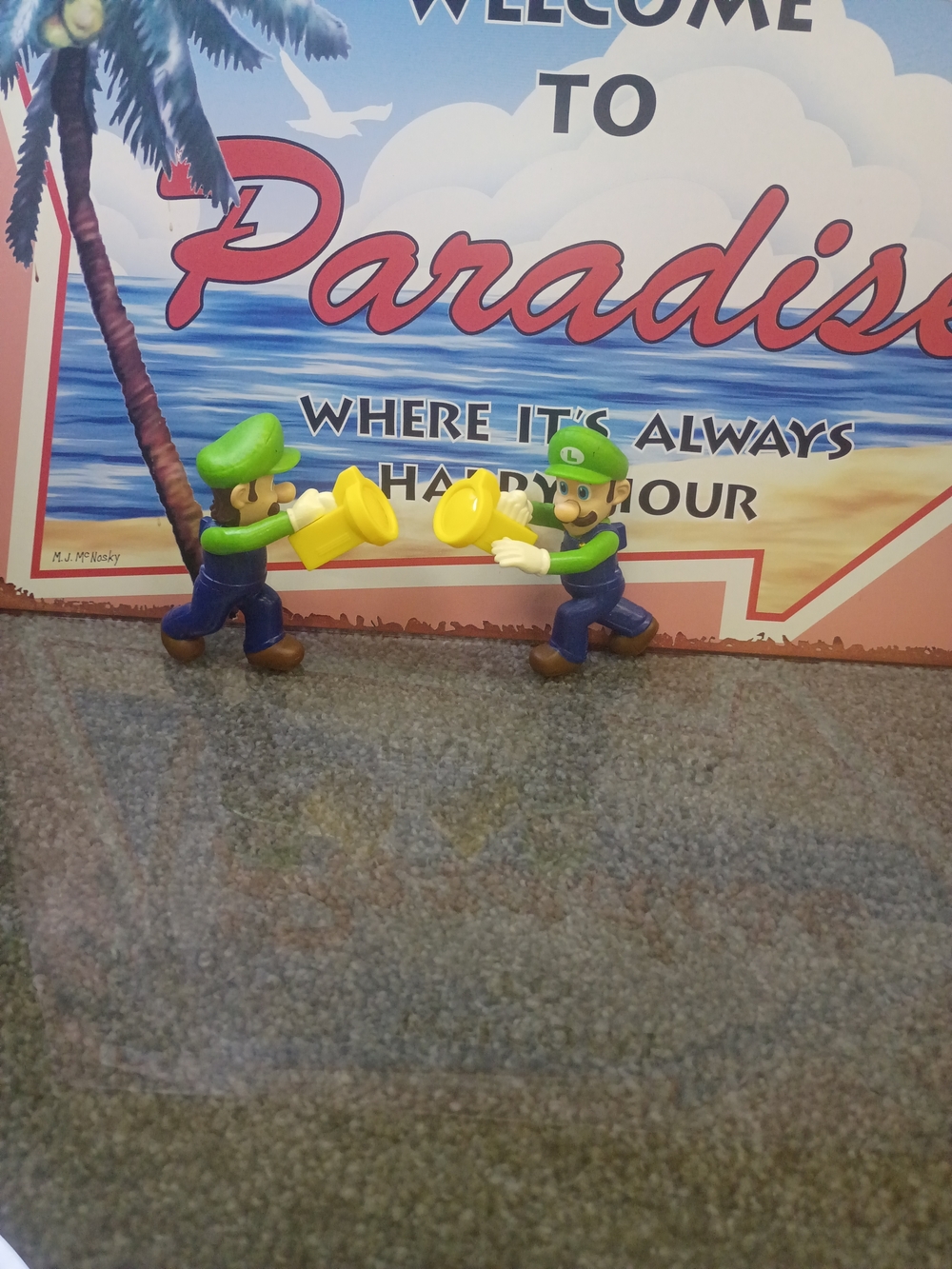 Luigi From Super Mario Brothers * 2 Flashing Luigi Nintendo World